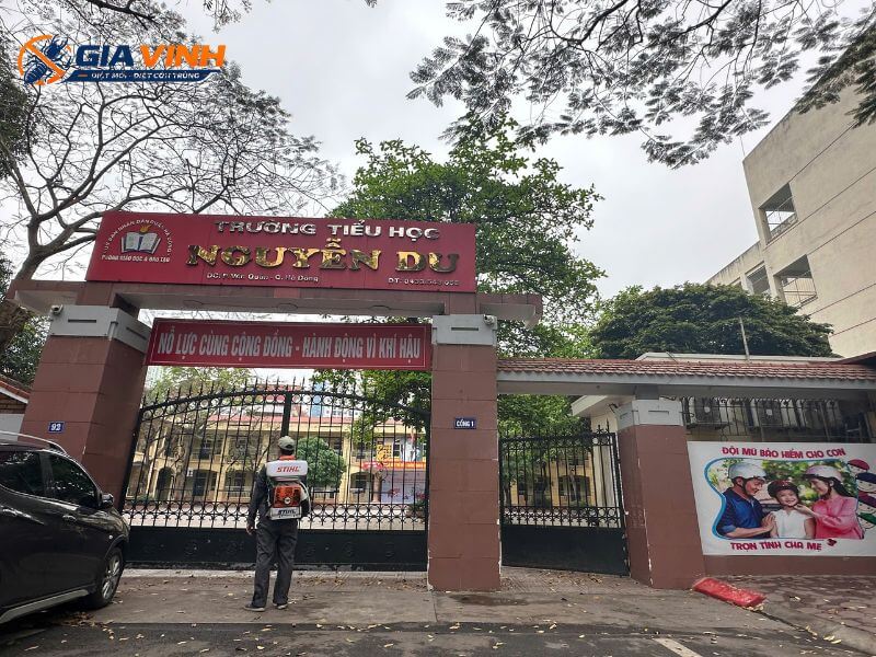 Kiểm soát côn trùng tại trường TH Nguyễn Du