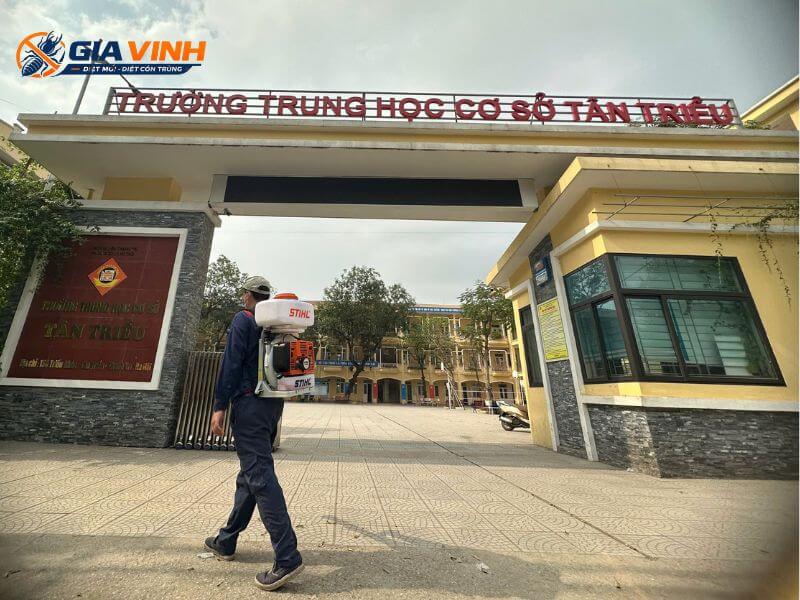 Kiểm soát côn trùng tại trường THCS Tân Triều
